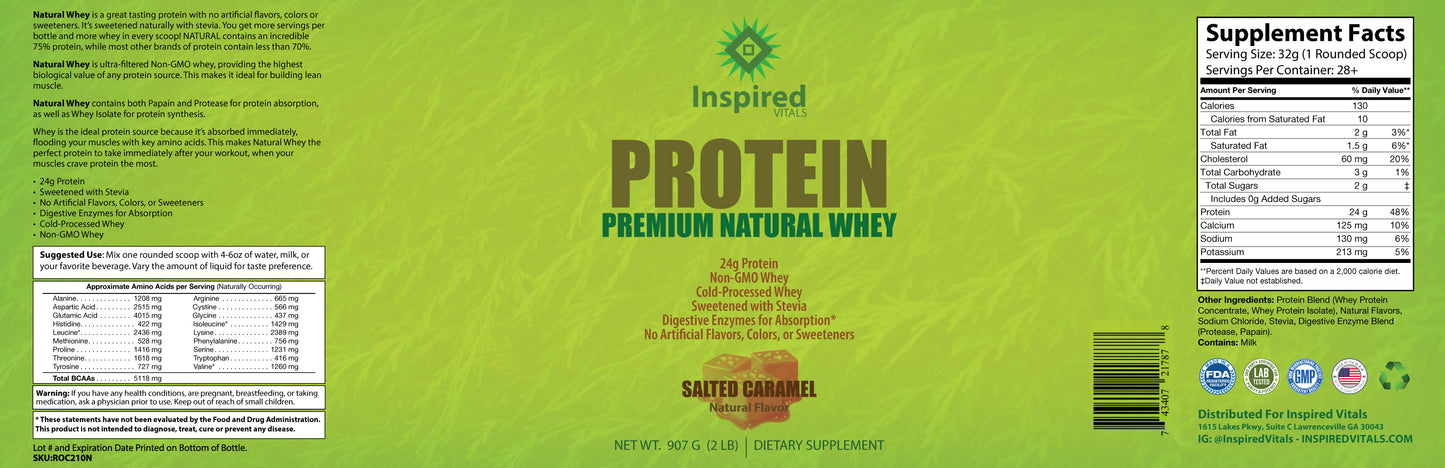 PROTEIN PREMIUM NATURAL WHEY SALTED CARAMEL